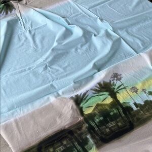Palm trees Print stretchy cotton knit Fabric for sewing